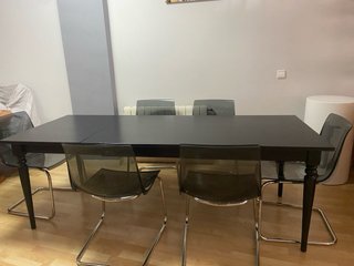 Tavolo da pranzo nero estensibile INGATORP IKEA