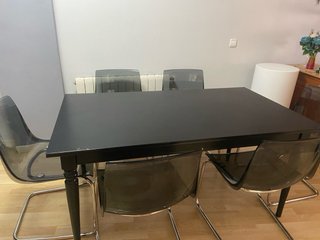 Tavolo da pranzo nero estensibile INGATORP IKEA
