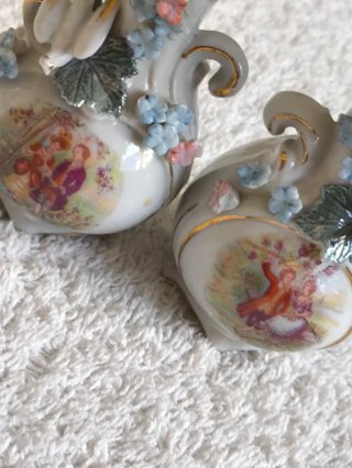 5 PAREJAS FIGURAS CERÁMICA DECORACIÓN COLECCIÓN