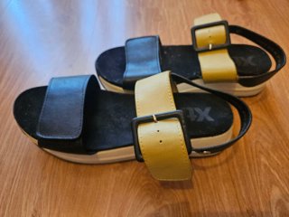 Sandalias Xti Mujer Talla 40 Negro/mostaza