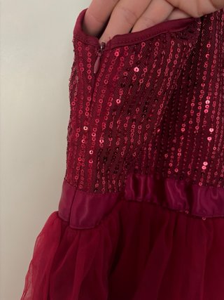 Vestido fiesta lentejuelas un hombro