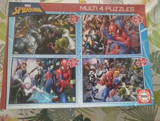 Puzzles Spiderman Educa 4 en 1