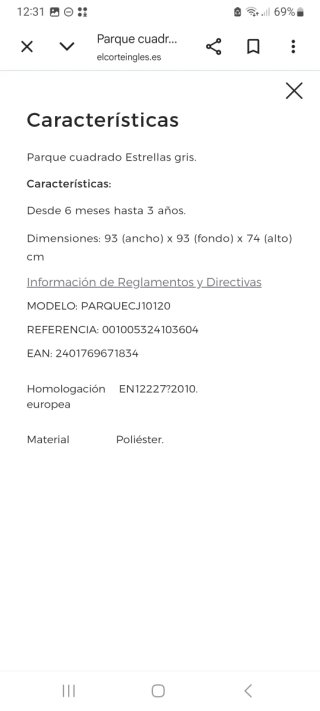 Parque infantil Cotton Juice estrellas