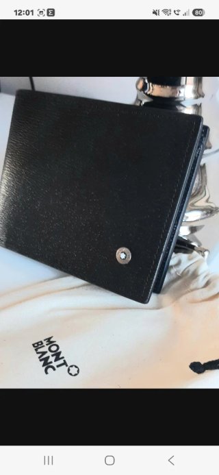 Lote Cartera , Anillo acero y pulsera cuero.