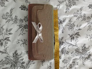 Cartera de fiesta dorada