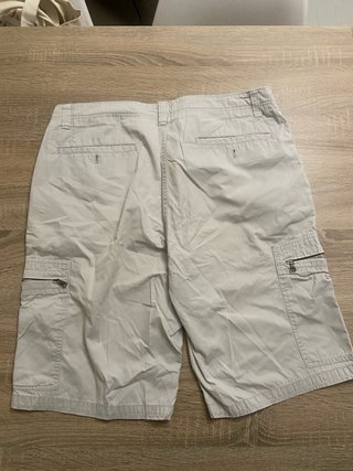 Pantalones cortos cargo hombre beige