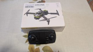 Emisora Dron B6, batería y hélices