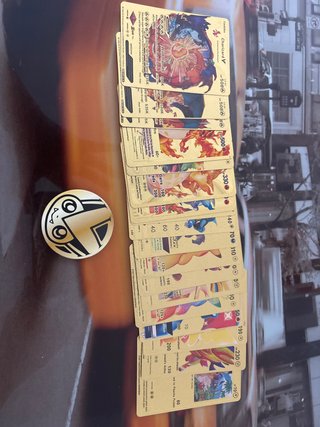 18 Cartas Doradas Pokémon
