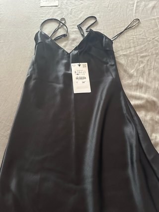 Vestido Zara Negro Encaje