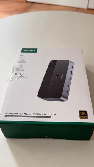 KVM UGREEN DP Dual Monitor 8K 60Hz