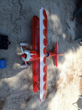 Avión Radio Control Rojo Super Stearman