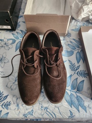 Zapatos de ante marrón hombre talla 41