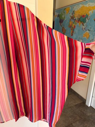 Sobrecamisa oversize rayas multicolor