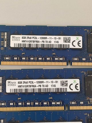 4x 8GB SK Hynix DDR3L ECC Registered 1600MHz