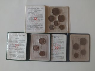 LOTE 6 CARTERAS NUMISMATICAS FNMT