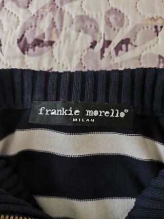 Cárdigan Frankie Morello Rayas Cremallera