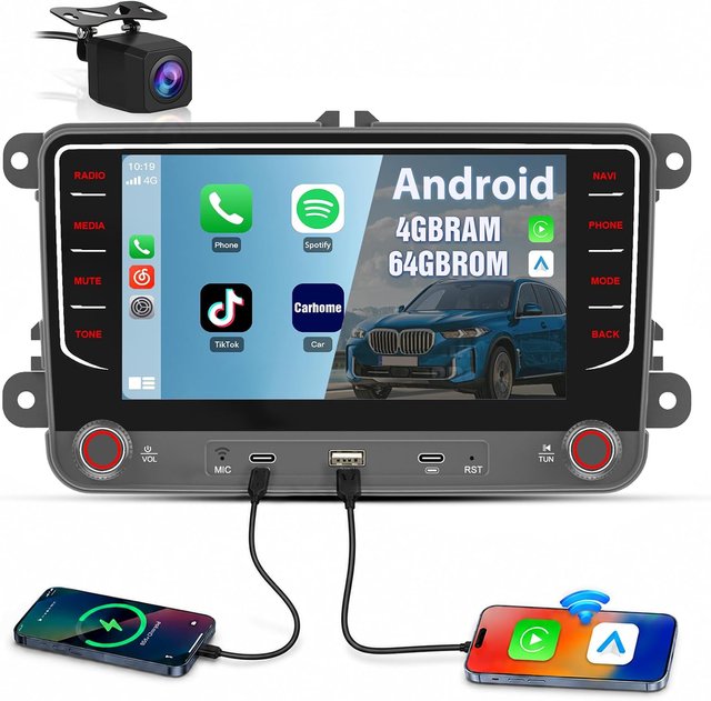 Nueva Radio Android Junsun 4GB+64GB para VW/Audi