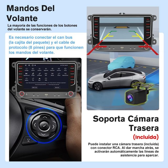 Nueva Radio Android Junsun 4GB+64GB para VW/Audi