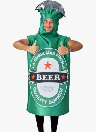 Disfraz Botella Cerveza Adulto Talla Única