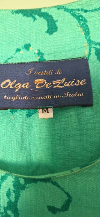 Abito Olga De Luise verde acqua taglia m