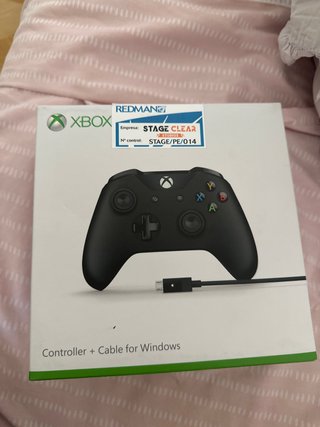 Mando Xbox Negro + Cable para Windows