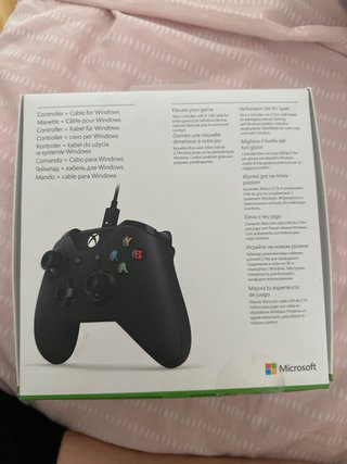 Mando Xbox Negro + Cable para Windows