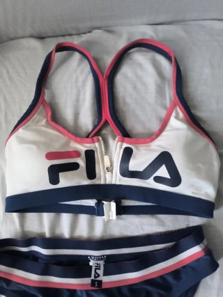 Bikini Fila Blanco y Azul