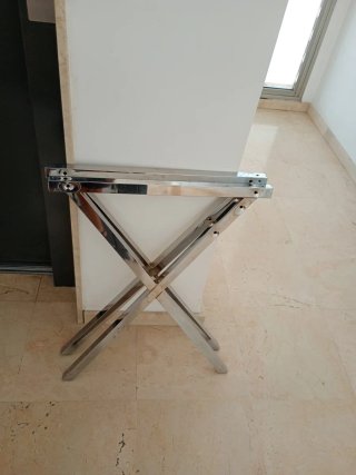 Mesa de escritorio de cristal