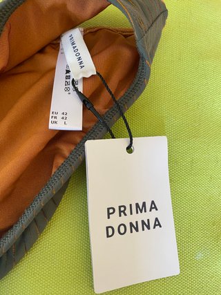 Braga bikini Prima Donna verde y naranja