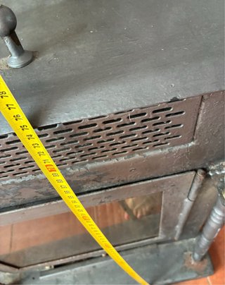 Estufa de Leña Hierro Fundido Puerta Cristal