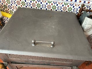 Estufa de Leña Hierro Fundido Puerta Cristal