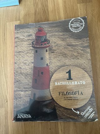 libro filosofía 1º bachillerato