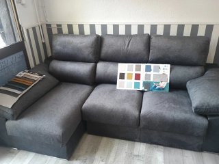 Sofá Dylan 250cm Gris Tela