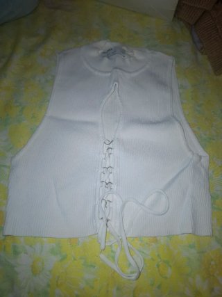 Pantalón vaquero azul,regalo tops blancos