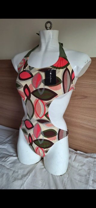 Bañador /Trikini Punto Blanco nuevo con etiqueta