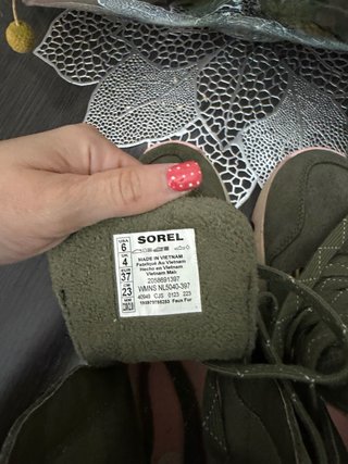 Botas Sorel Montaña Verde/Rosa