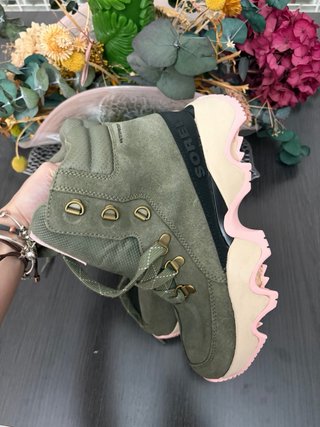 Botas Sorel Montaña Verde/Rosa