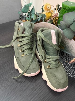 Botas Sorel Montaña Verde/Rosa