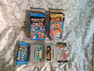 Lote SNES Megaman + Street Fighter