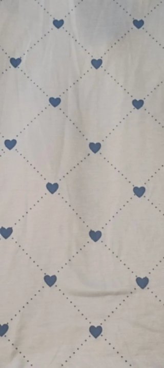 Camiseta Polo Corazones Azul y Blanco T/ XL nueva