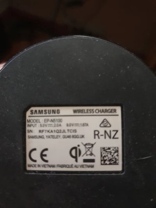 Cargador para carga inalámbrica Samsung Oficial.