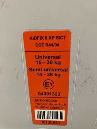SILLA DE COCHE BRITAX RöMER KIDFIX II