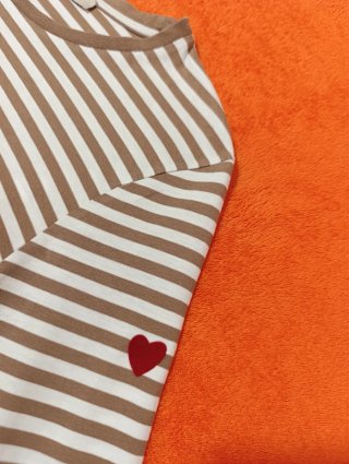 Camiseta La Fée Maraboutée de rayas talla 1 (S)