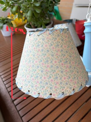 Lámpara infantil floral celeste