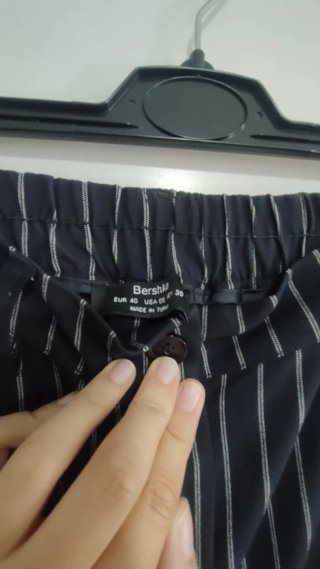 Pantalones de rayas con goma