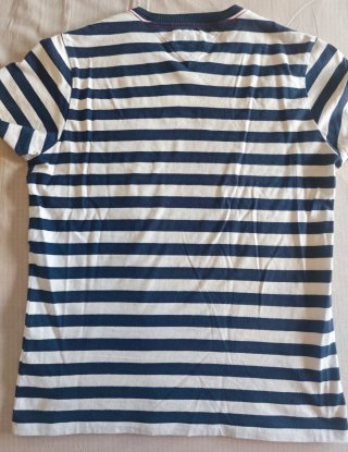 Camiseta Tommy Jeans Rayas Azul y Blanca