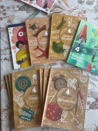 libros 4 primaria Patrocinio san jose valladolid