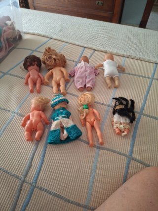 Lote 7 Muñecas Años 80.