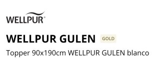 Sobrecolchón Wellpur Gulen