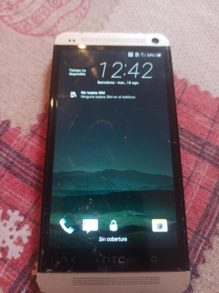 Teléfono HTC Negro/Plata